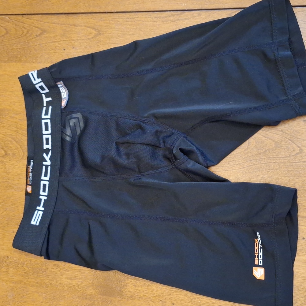 Shock Doctor 221 Boys MediumBlack Compression Shorts  Underwear